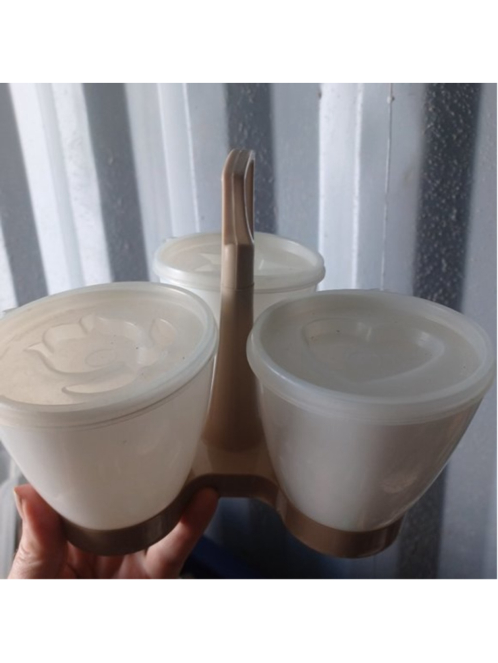 Vintage Tupperware condiment‎ container cute lids